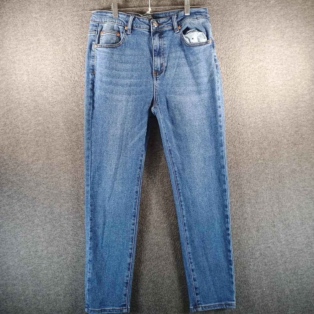 Monkey Ride Jeans Original Vintage Women 13/31 Med‎ Rise Straight Leg Light Wash